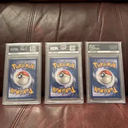 2002 POKEMON LEGENDARY COLLECTION GEODUDE,GRAVELER,GOLEM REVERSE FOIL PSA 10 - Image 3