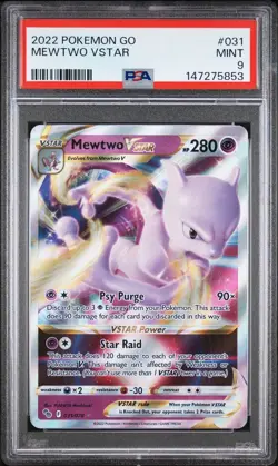 Mewtwo VSTAR (Ultra Rare) - 031/078 - #31 - Pokemon: Pokemon Go - PSA 9 - Image 2