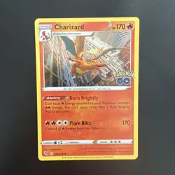 Pokemon TCG Charizard 010/078 | Pokemon GO | NM | Holo Rare - Image 1
