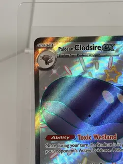 Pokemon TCG Paldean Clodsire EX 219/091 Shiny Ultra Rare Paldea Fates - Image 2