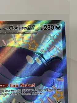 Pokemon TCG Paldean Clodsire EX 219/091 Shiny Ultra Rare Paldea Fates - Image 3