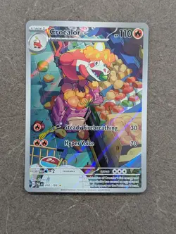 Pokemon Card 2023 CROCALOR Illustration Rare IR 202/193 Paldea Evolved NM - Image 2