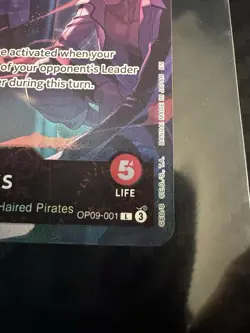 Shanks (English Version 2nd Anniversary Set) OP09-001 One Piece Promotion Cards - Image 2