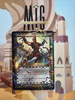 Deadpool Trading Card ✨ RETRO POOL PARTY FOIL ✨ MTG NM BONUS Secret Lair (7129) - Image 1