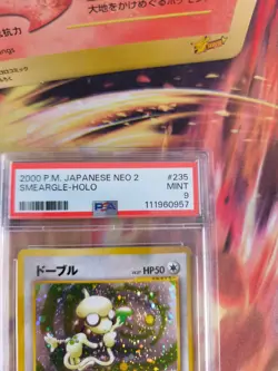 Pokemon Card Smeargle Farbeagle Neo Discovery Entdeckung 2000 Holo Japan PSA 9 - Image 4