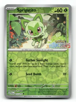 Sprigatito 012/193 - Pokemon Horizons Stamped - Pokemon Card NM/M - Image 1