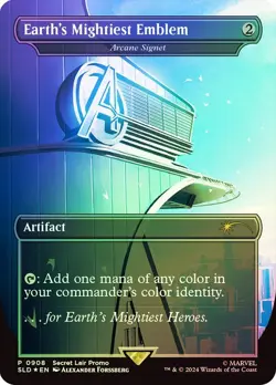 Arcane Signet Foil Marvel Secret Lair NM MTG - Image 1