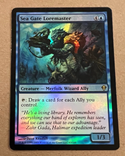 Foil - Sea Gate Loremaster - Zendikar - MTG - Magic the Gathering - Foil - Image 1