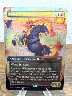 Colorstorm Stallion (Borderless) Secrets of Strixhaven Foil - Image 1