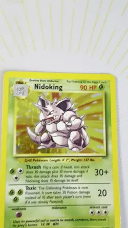 Pokemon Base 1999 Holo Nidoking Rare 11/102 Card Near Mint / LP ✨ - Image 2