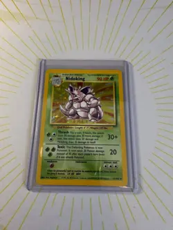 Pokemon Base 1999 Holo Nidoking Rare 11/102 Card Near Mint / LP ✨ - Image 4