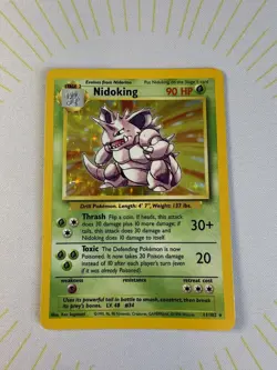 Pokemon Base 1999 Holo Nidoking Rare 11/102 Card Near Mint / LP ✨ - Image 5