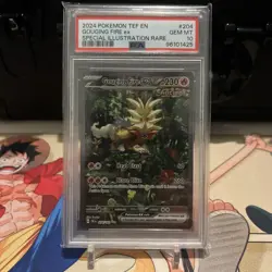 PSA 10 Graded Temporal Forces 204/162 Gouging Fire ex SIR Pokemon Card - Image 1