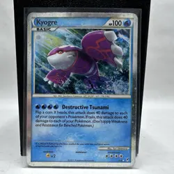 Kyogre Shiny Rare Holo - 2011 Pokemon Call of Legends SL6 English Poor Condition - Image 1