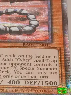 Cyber Dragon Core RA04-EN013 Quarter Century Secret Rare Yugioh 1st Edition Mint - Image 4