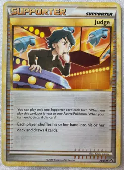 Judge 78/95 Uncommon Supporter Pokemon Card HGSS Unleashed 2010 - Image 1