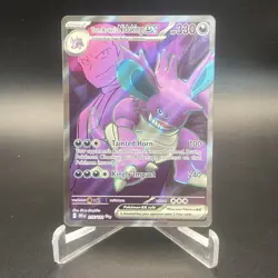 Pokemon Card Team Rocket's Nidoking ex 216/182 Destined Rivals Ultra Rare NM - Image 1