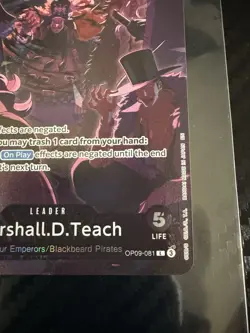 Marshall.D.Teach (English Version 2nd Anniversary Set) OP09-081 One Piece... - Image 2
