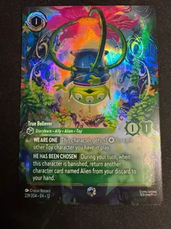 Alien - True Believer 229/204 Enchanted Wilds Unknown Disney Lorcana - Image 1