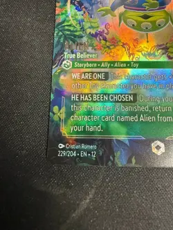 Alien - True Believer 229/204 Enchanted Wilds Unknown Disney Lorcana - Image 4