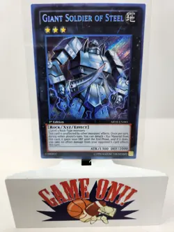 YuGiOh Giant Soldier of Steel ABYR-EN085 1st Edition Secret Rare NM - Image 1