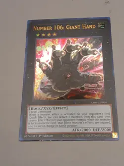 Yugioh Number 106: Giant Hand RA04-EN066 Ultra Rare 1st Edition NM - Image 2