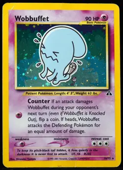 Wobbuffet #16/75 Neo Discovery Poor Pokemon Card - Image 1