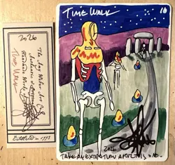 MTG ARTIST PROOF WB Argothian Pixies AP Time Walk Sketch Art Amy WEBER - Image 1