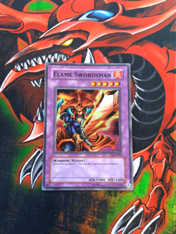 Flame Swordsman - LOB-003 - Super Rare - Unlimited Edition Yugioh HP - Image 1