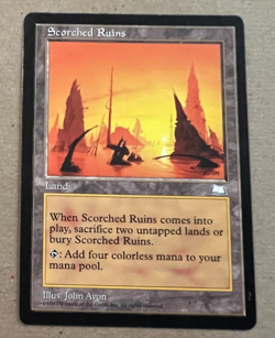 Scorched Ruins - Weatherlight - MTG - Magic the Gathering - Image 2