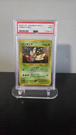 Pokemon Yanma Neo 2 Japanese Holo Rare #193 PSA 9 Mint - Image 1