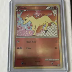 Ponyta 72/102 Triumphant REVERSE Holo 2010 Pokemon - Image 1