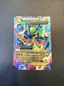 Pokemon Rayquaza Spirit Link & M Rayquaza EX XY Roaring Skies Trainer EX Cards - Image 2