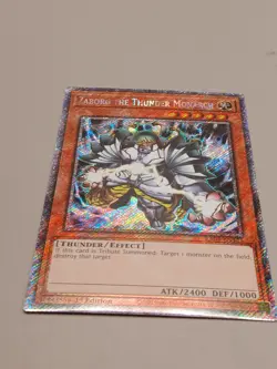 Yugioh Zaborg the Thunder Monarch RA04-EN125 Platinum Secret Rare 1st Near Mint - Image 1