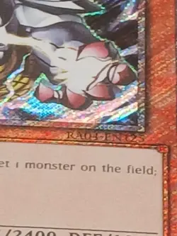 Yugioh Zaborg the Thunder Monarch RA04-EN125 Platinum Secret Rare 1st Near Mint - Image 4