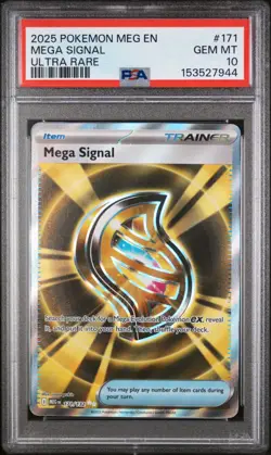 Pokemon Mega Signal Mega Evolution #171 Graded Card PSA 10 - Image 1