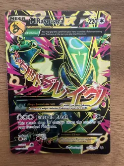 Pokemon M Rayquaza EX 105/108 Roaring Skies Ultra Rare Full Art Holo - Image 1