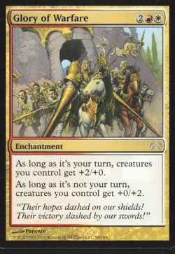 Glory of Warfare Planechase MTG Magic the Gathering Gold English Card - Image 1