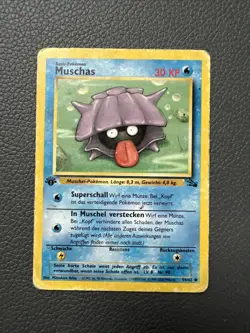 Pokemon Karte Muschas DE 54/62 1. Edition - Image 1