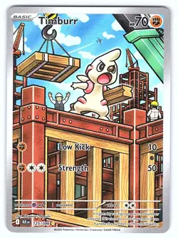 Timburr 125/086 Illustration Rare SV: Black Bolt Pokemon TCG - Image 1