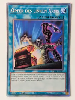 Opfer des linken Arms RA04-DE086 Collectors Rare Deutsch NM YUGIOH - Image 1
