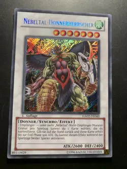 Yugioh! Nebeltal-Donnerherrscher Secret Rare - HA02-DE060 1. Auflage - Deutsch#2 - Image 1