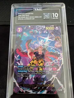 One Piece TCG Eustass "Captain" Kid SP Eb04- 039 TAG Graded 10 - 982/1000 - Image 1
