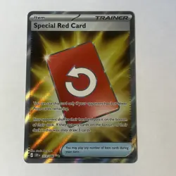 Full Art Special Red Card English Pokemon 113/086 - Image 1