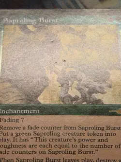 Foil Saproling Burst Nemesis -Please See- Pen Point Indents on Otherwise NM Card - Image 4
