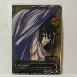 Bandai Naruto CCG Sasuke Uchiha Ninja Card Lot of 4 2010 Foil Cards - Image 2