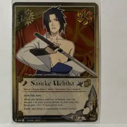 Bandai Naruto CCG Sasuke Uchiha Ninja Card Lot of 4 2010 Foil Cards - Image 4