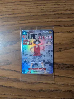 ONE PIECE VOYAGE: Monkey.D.Luffy Playing Card P-055 - Image 1
