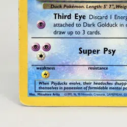 Dark Golduck 37/82 Team Rocket Non Holo Vintage Pokemon Card MP - Image 3