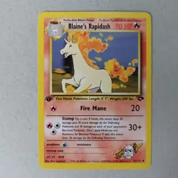 Blaine’s Rapidash 1st Edition Gym Challenge 33/132 Uncommon WOTC Pokemon Card - Image 1